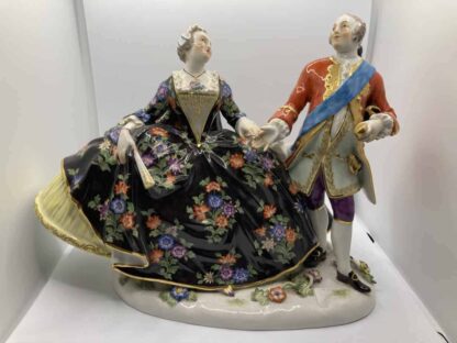 Meissen Pair at Ball (550) - Image 4