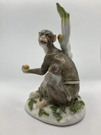 Meissen Monkey Chained to Tree - Image 4