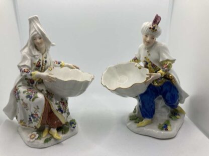 Meissen Turkish pair holding sweetmeat table salt bowls - Image 3