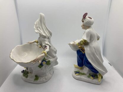 Meissen Turkish pair holding sweetmeat table salt bowls - Image 9