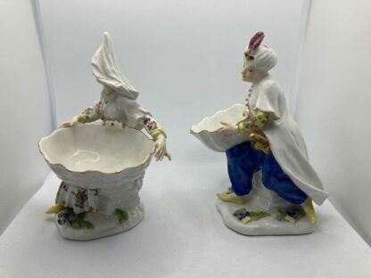 Meissen Turkish pair holding sweetmeat table salt bowls - Image 10
