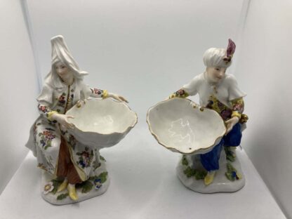 Meissen Turkish pair holding sweetmeat table salt bowls - Image 12