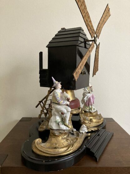 Meissen Ormolu Windmill with Harlequin and Columbine - Image 3