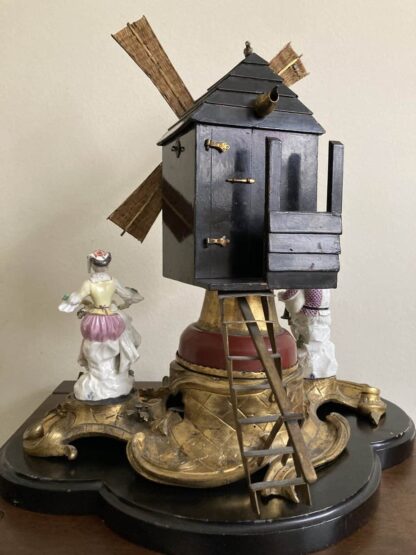 Meissen Ormolu Windmill with Harlequin and Columbine - Image 7