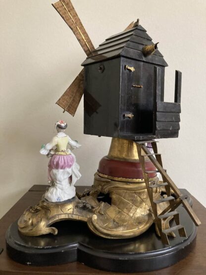 Meissen Ormolu Windmill with Harlequin and Columbine - Image 8