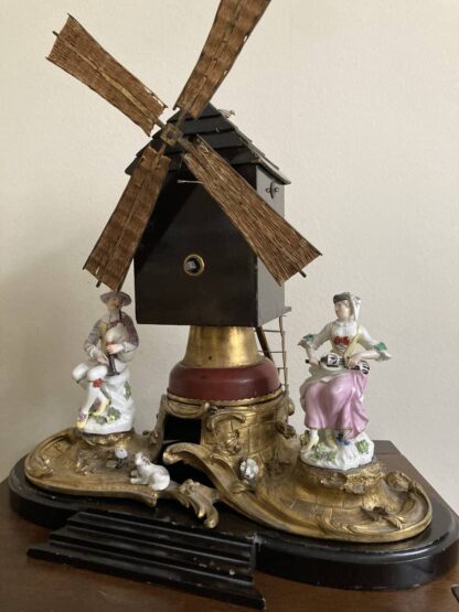 Meissen Ormolu Windmill with Harlequin and Columbine - Image 11