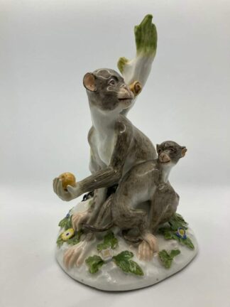 Meissen Monkey Chained to Tree
