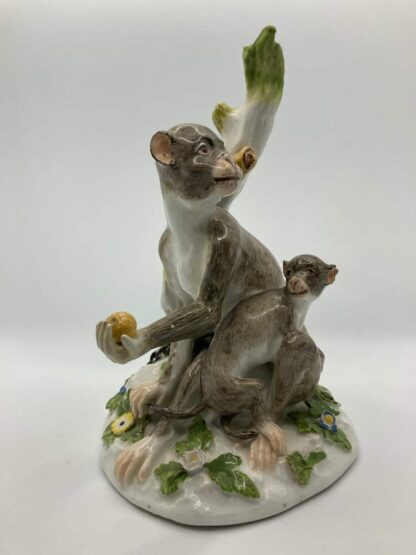 Meissen Monkey Chained to Tree