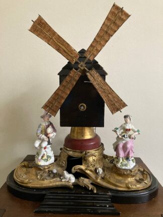 Meissen Ormolu Windmill with Harlequin and Columbine