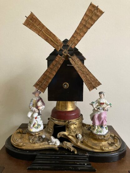 Meissen Ormolu Windmill with Harlequin and Columbine