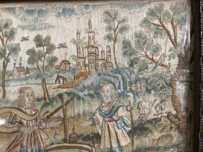 Silk Antique Embroidery - Couple by Well - Image 3