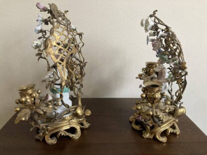Meissen Pair of Ormolu seated Musicians - Image 7