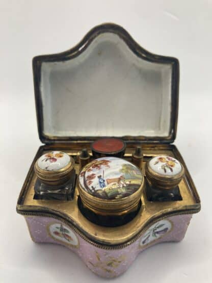 Antique Enamel Writing Box - Image 9