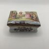 Antique Enamel Snuff Box - Musicians in parkland