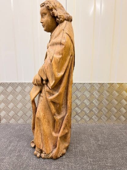 Pair of 16th Century Oak Saints - Image 4