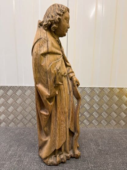 Pair of 16th Century Oak Saints - Image 6