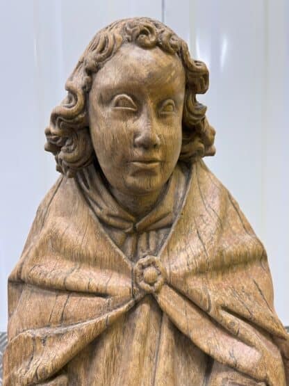 Pair of 16th Century Oak Saints - Image 7