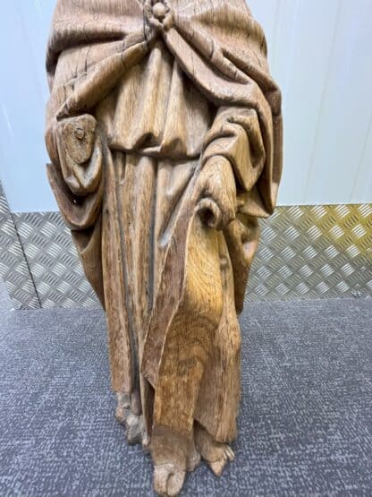 Pair of 16th Century Oak Saints - Image 8