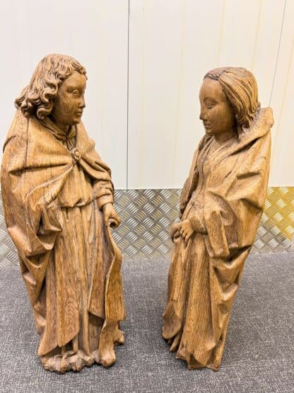 Pair of 16th Century Oak Saints - Image 2