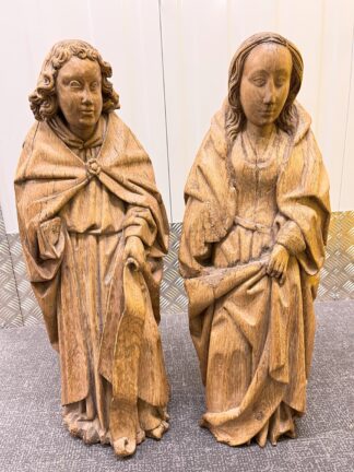 Pair of 16th Century Oak Saints
